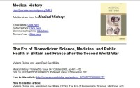 The Era of Biomedicine: Science, Medicine, and Public Health in Britain and France after the Second World War